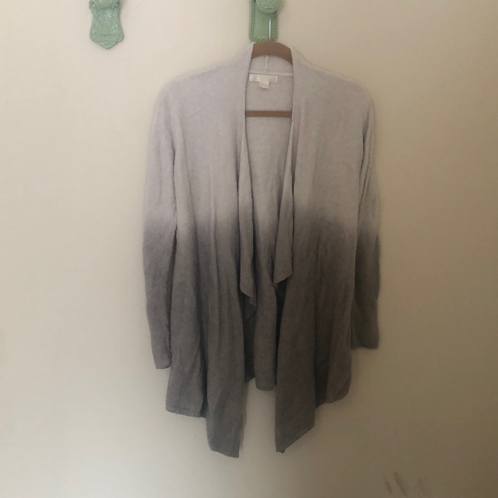 Boutique bought draped ombré sweater in gray